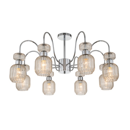 Светильник на штанге Escada 1141/8PL E14*60W Chrome/Beige