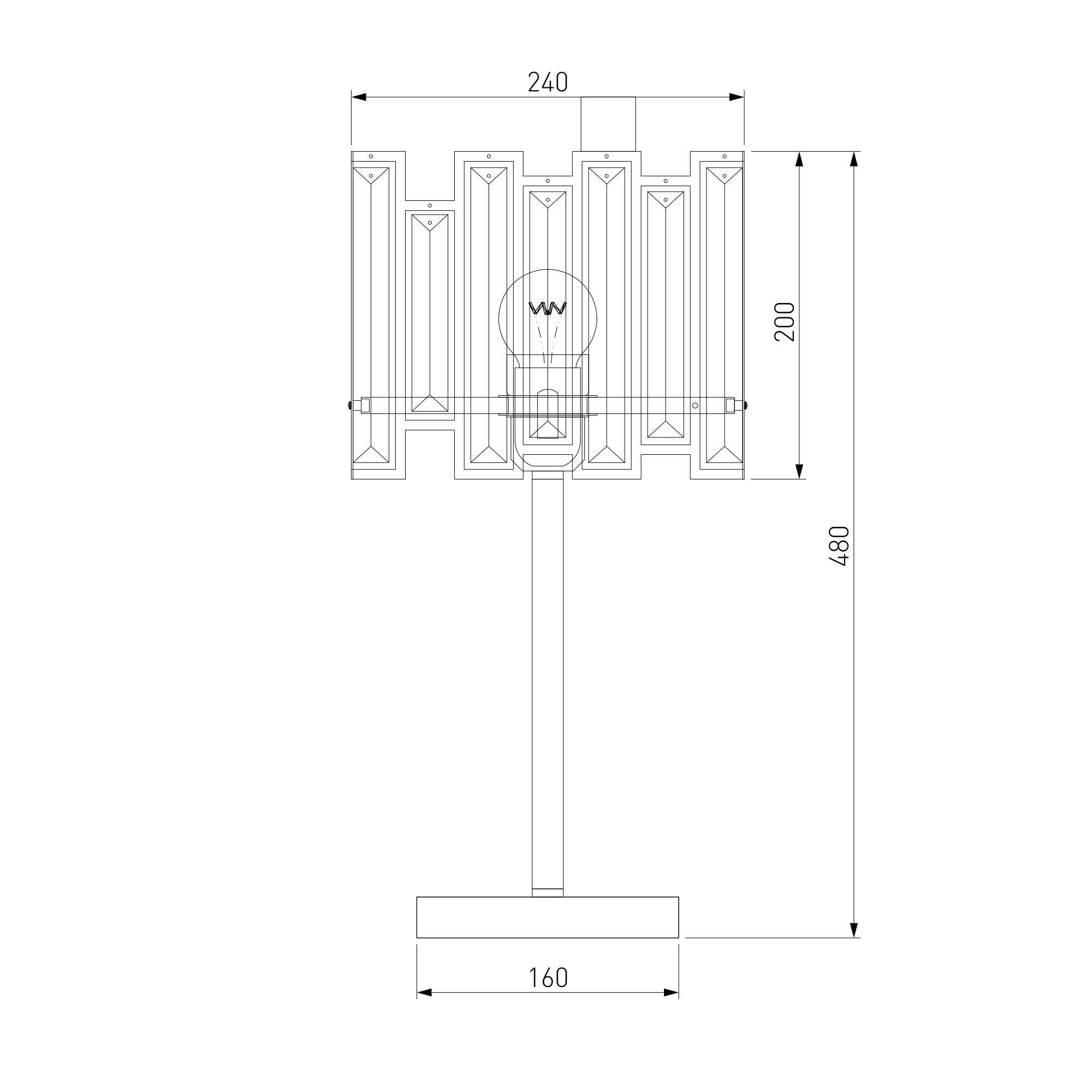 Настольный светильник Strotskis Bogate's 01148/1