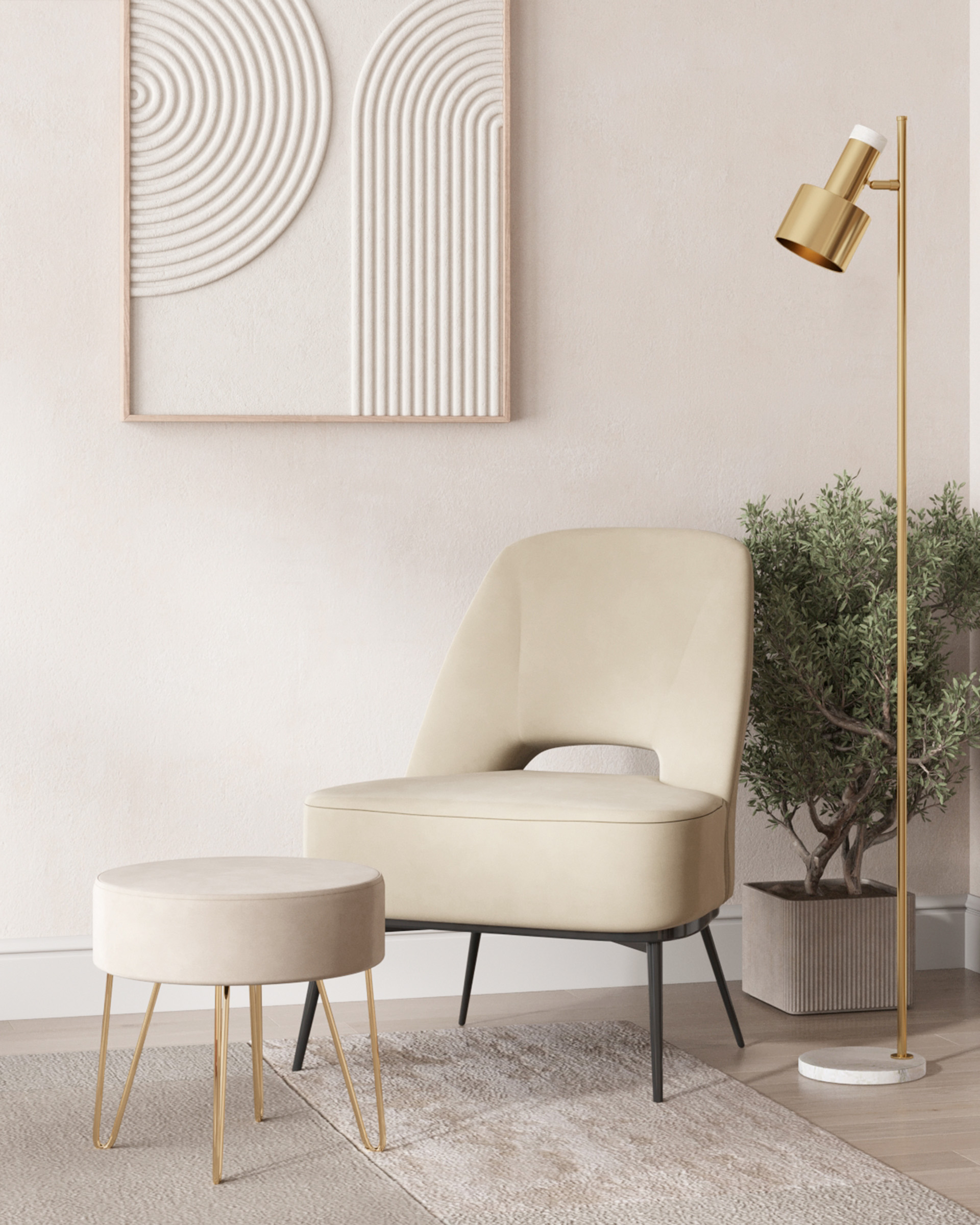 Торшер Moderli V11311-1F Goldy