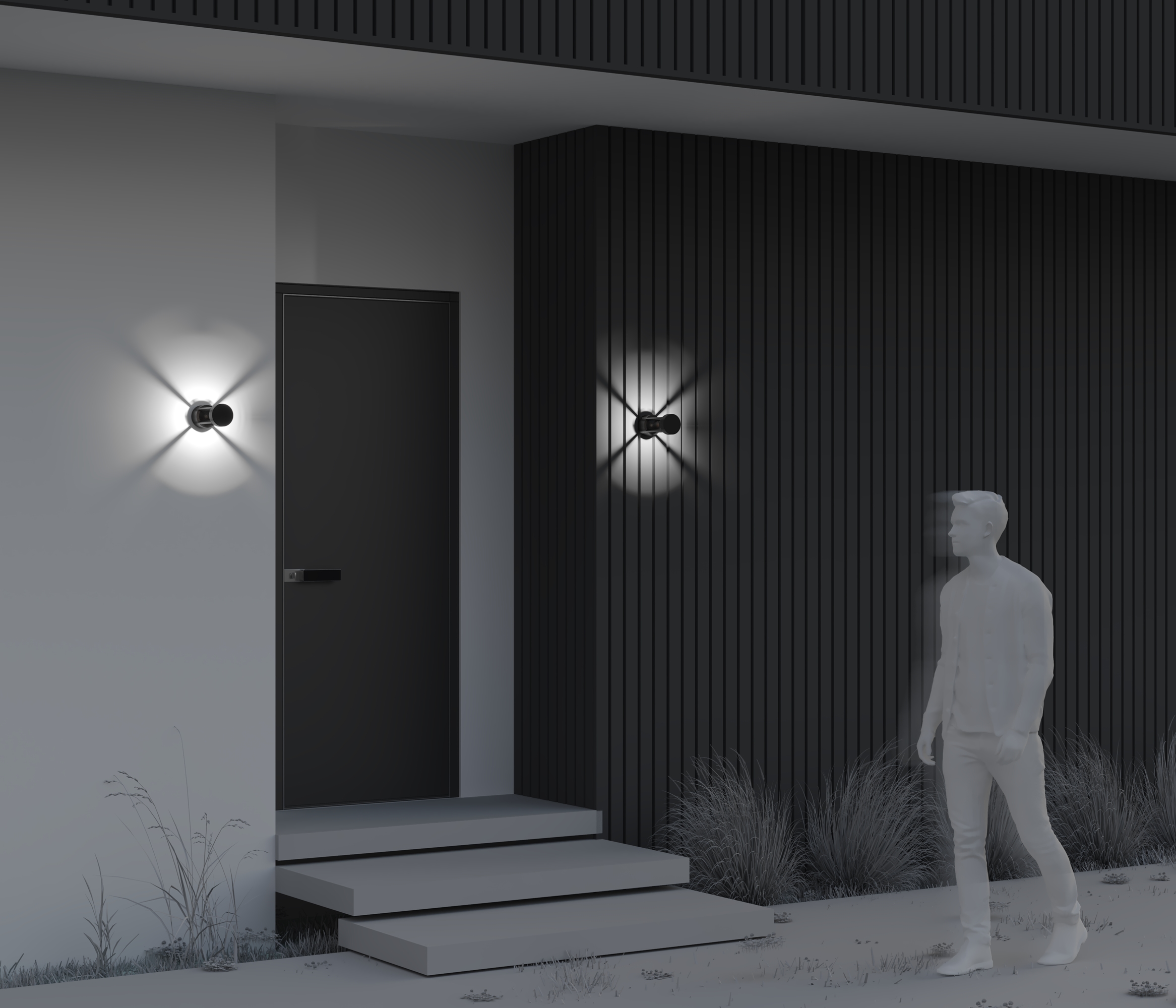 Настенный светильник (бра) Outdoor O458WL-L9GF3K