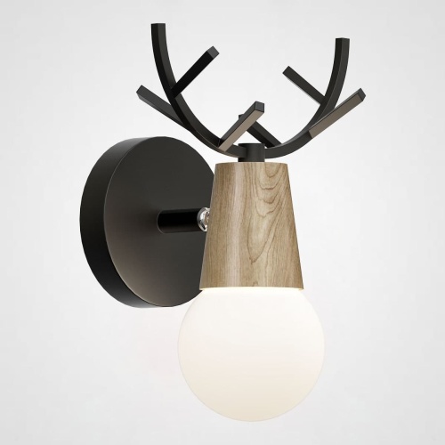 Бра С Рожками Deer A Wood/Black от Imperiumloft 181043-26
