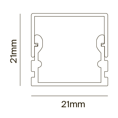 Профиль Led Strip ALM007S-2M