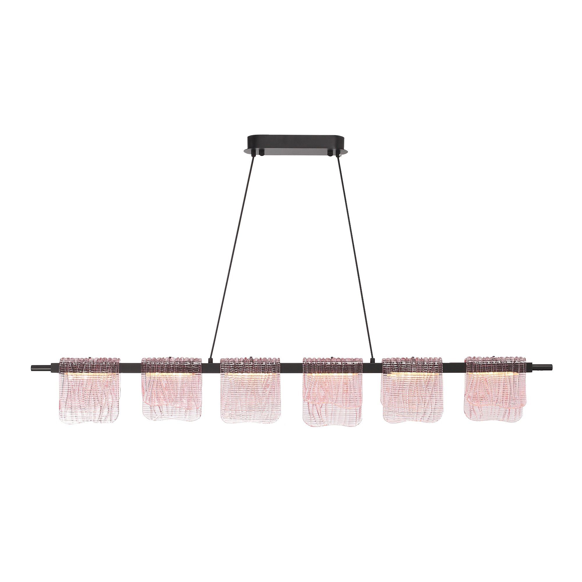 SL6021.403.36 Светильник подвесной ST-Luce черный/розовый LED 1*36W 3000K VOILE