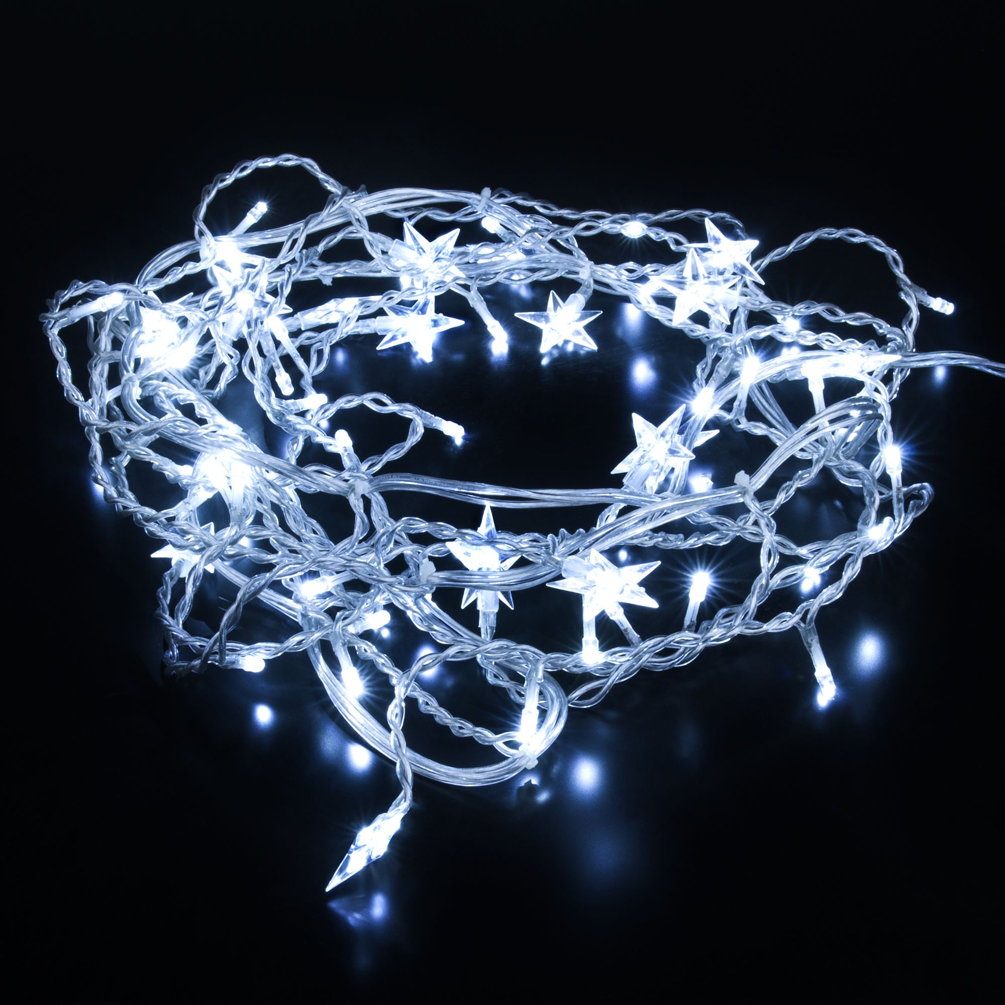 Гирлянда бытовая электрическая бахрома Eurosvet 100-002 белый