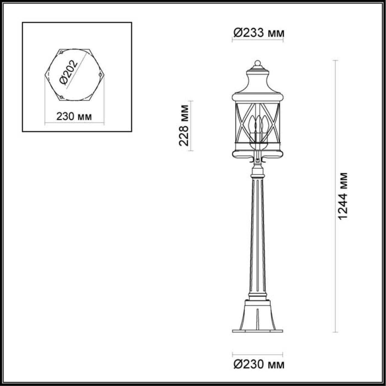 Наземный светильник Odeon light Sation 4045/3F