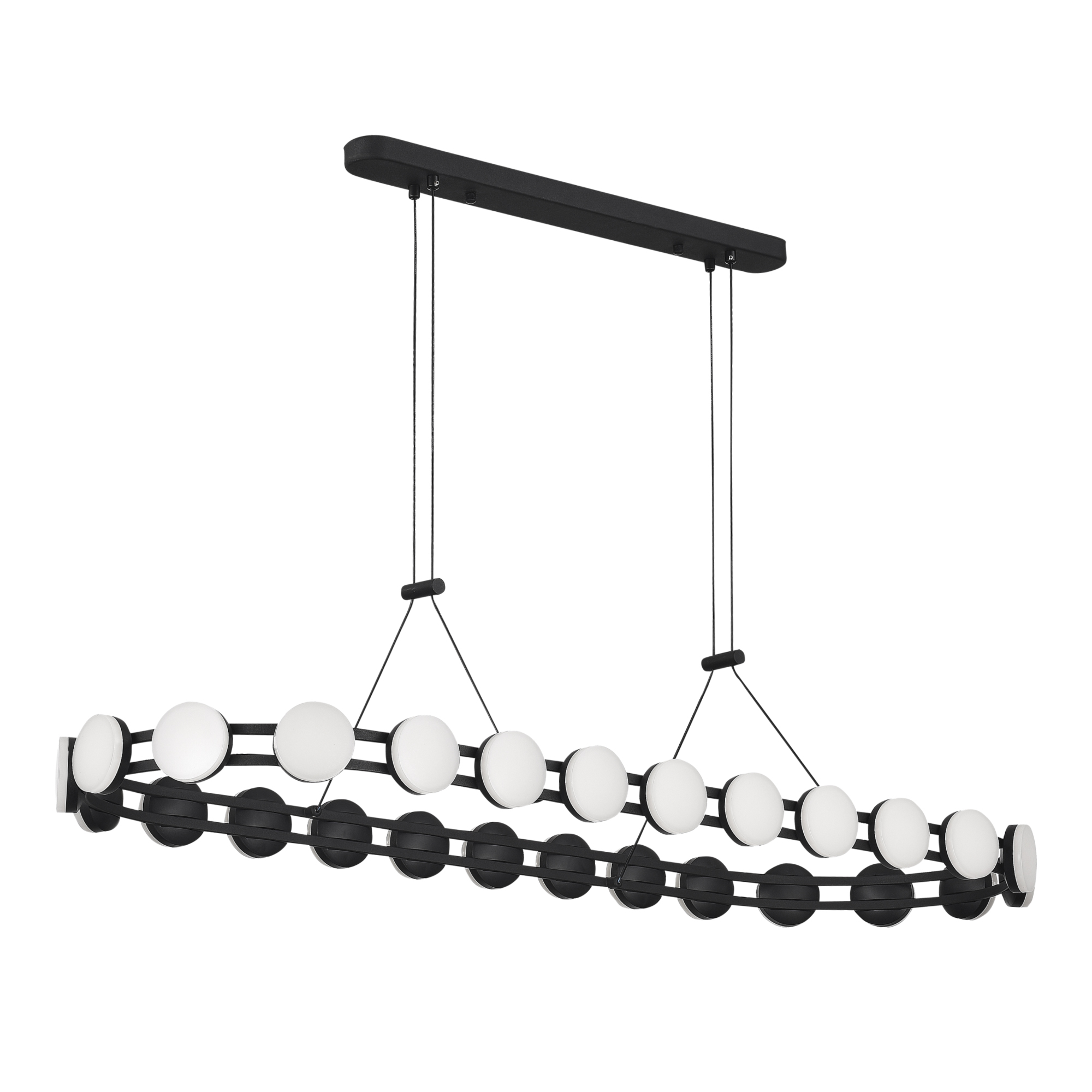 SL6610.403.26 Светильник подвесной ST-Luce черный/белый LED 1*50W 4000K МОНРО