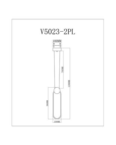 Светодиодный подвесной светильник Moderli V5023-2PL Store