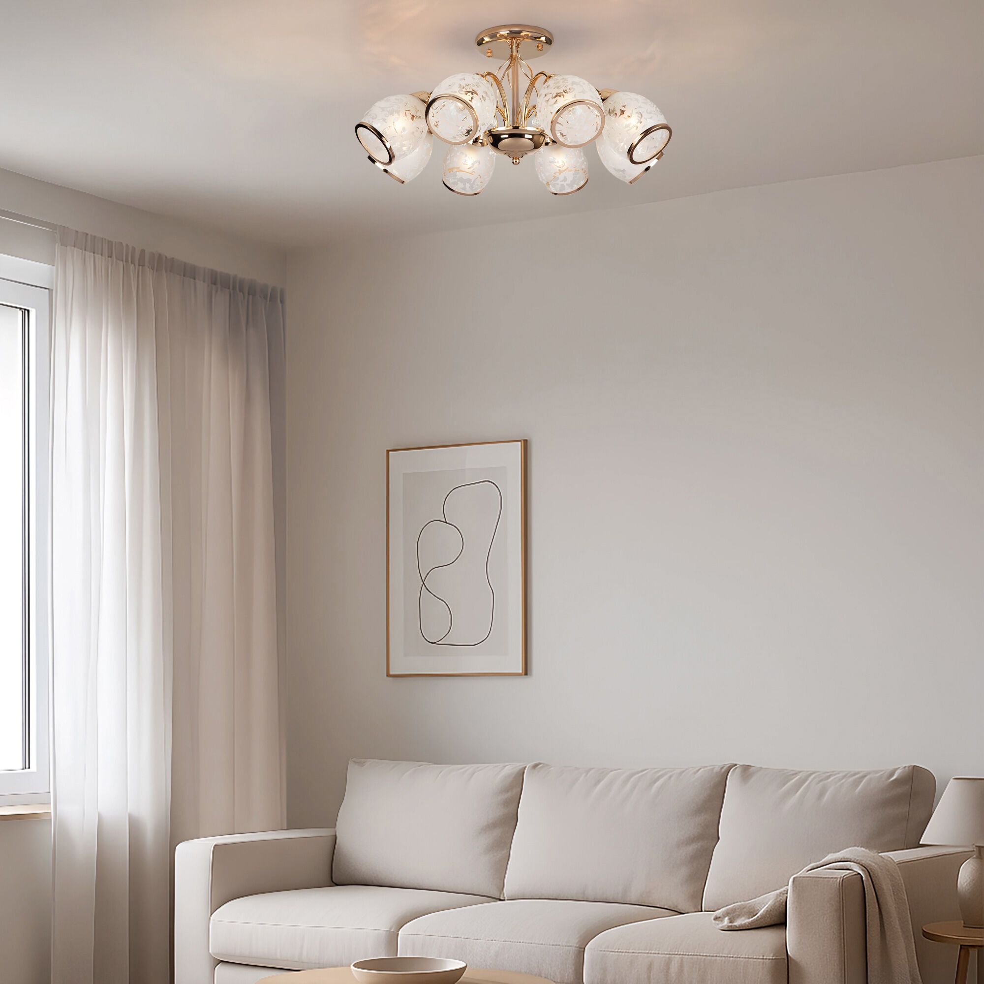 Потолочный светильник Eurosvet 30026/8 золото