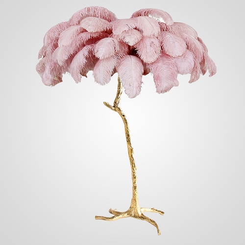 Торшер Страусиные Перья Feather Lamp A Modern Grand Tour Розовый от Imperiumloft 189583-22
