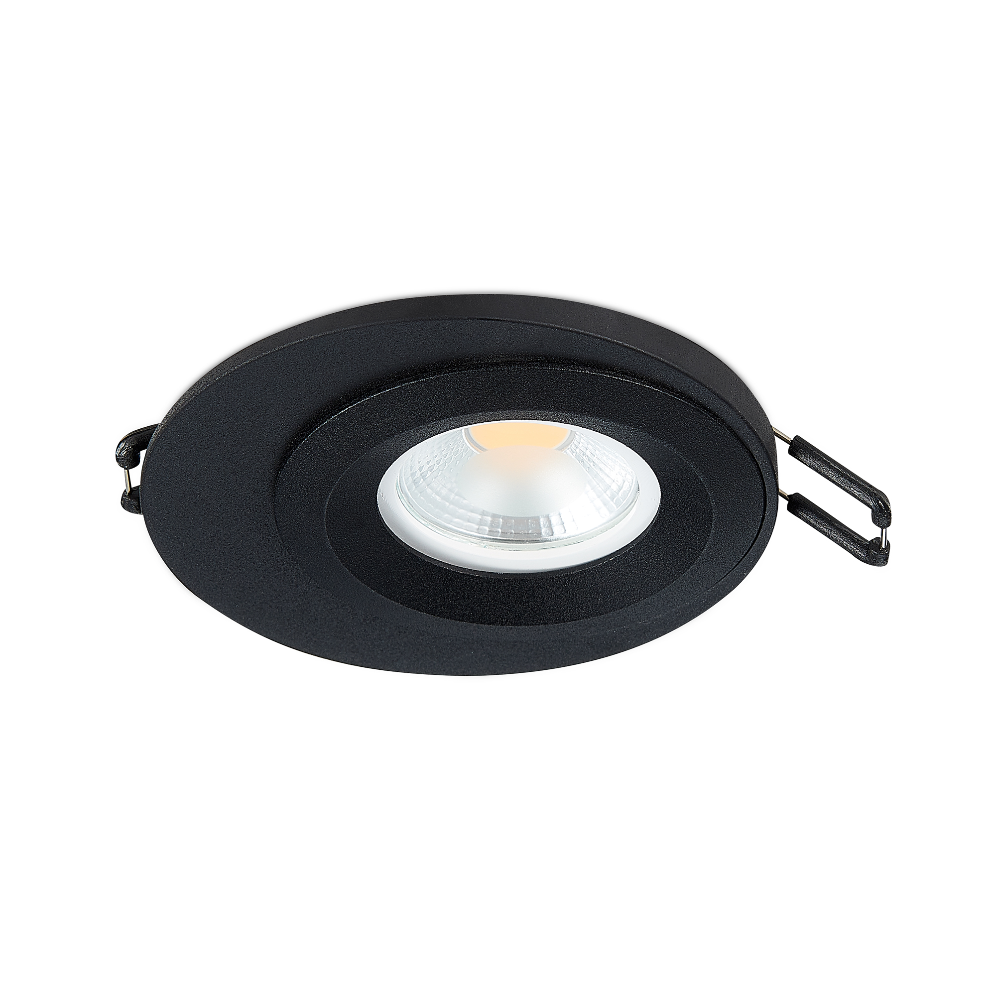 ST216.408.01 Св-к встр. Черный GU10 1*7W IP20 D100xH23 220V Без ламп Встраиваемые светильники