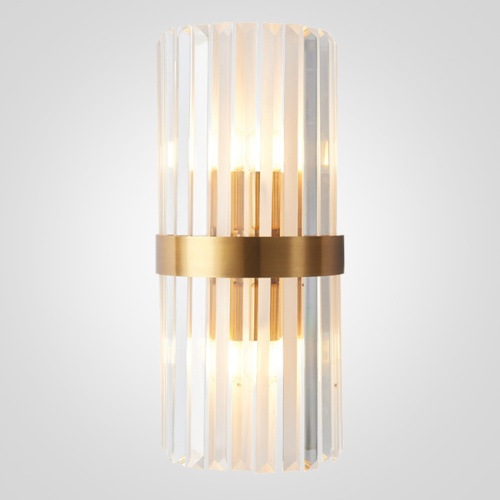 Бра Odeon Clear Glass Gold Metal Wall Lamp от Imperiumloft 147727-22