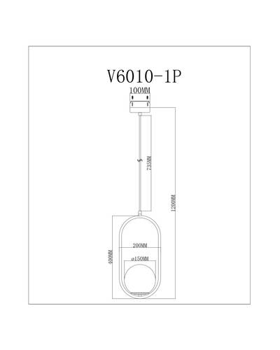 Подвесной светильник Moderli V6010-1P Klaster