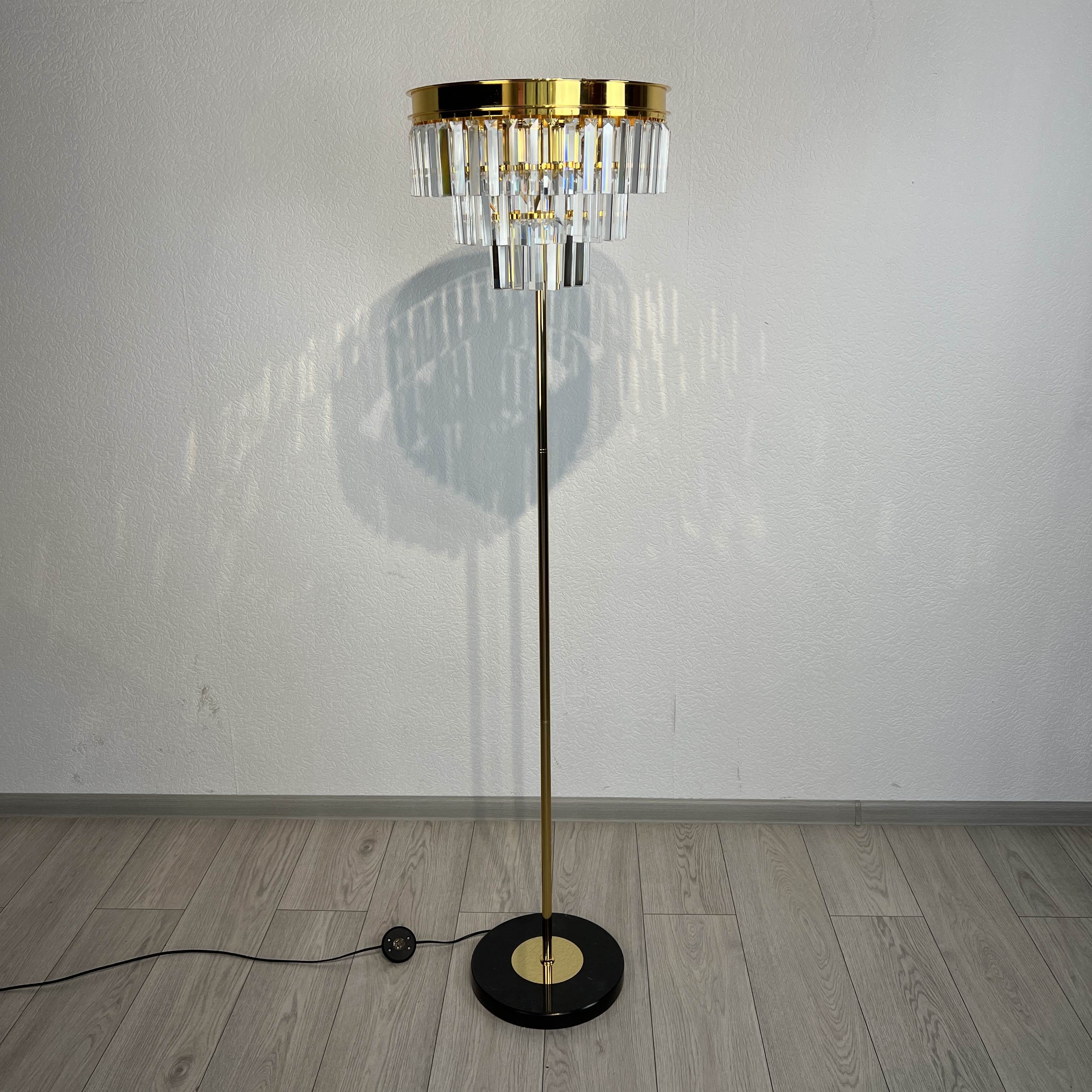 Торшер Rh 1920S Odeon Clear Glass Floor Lamp Gold от Imperiumloft 241415-22