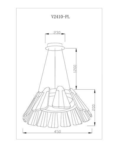 Светодиодная подвесная люстра Moderli V2410-PL Beauty LED*60W