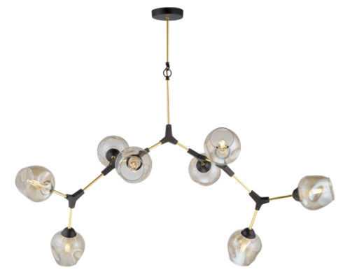39282MD/8 MBK+DAI GOLD (1) Люстра Veneto Luce_SS