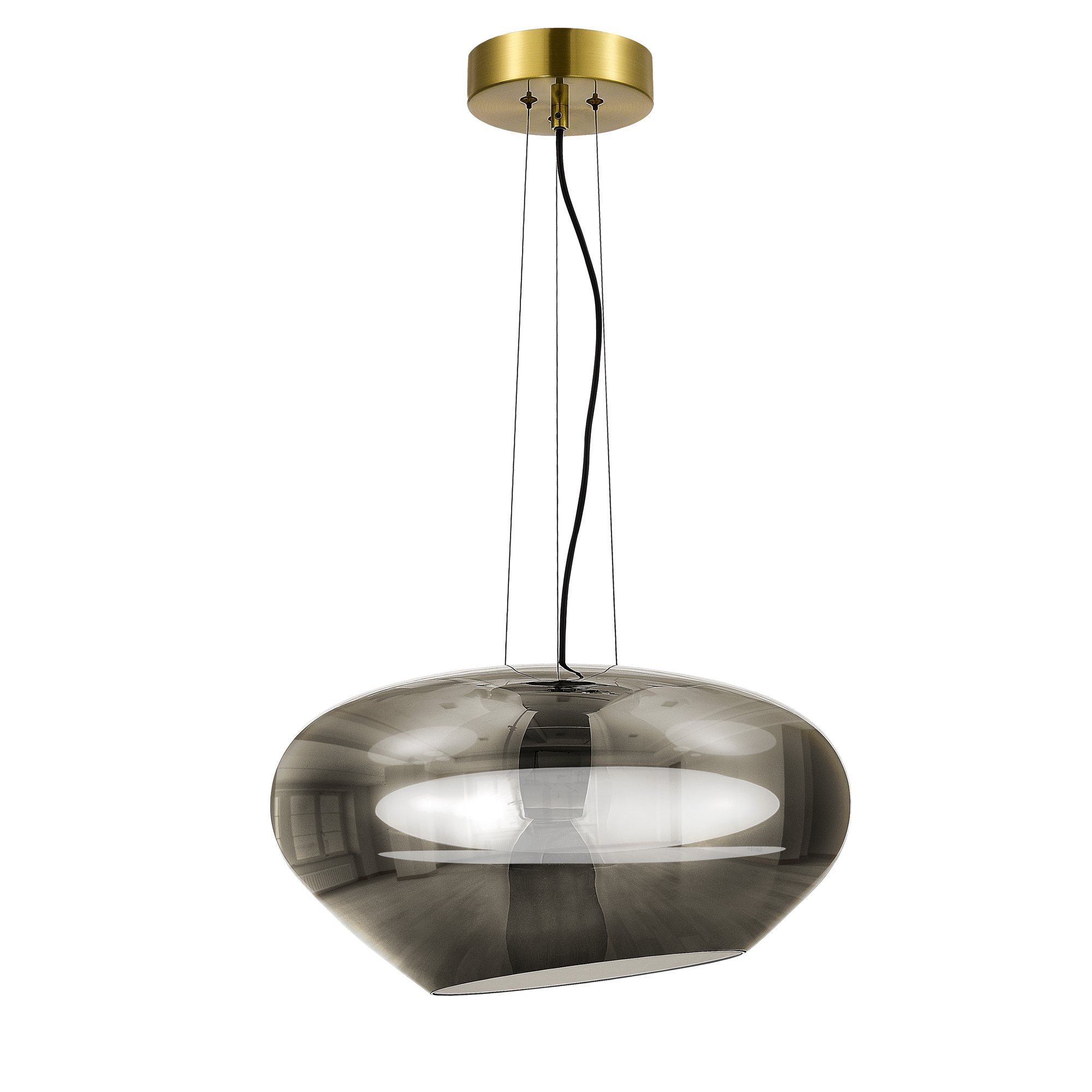SL6019.313.01 Светильник подвесной ST-Luce Латунь/Дымчатый, Белый LED 1*20W 3000K ФОРЕЙ