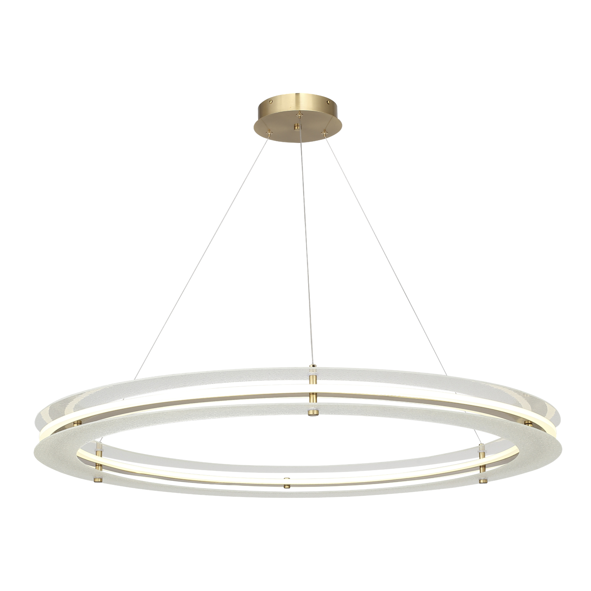 SL6245.213.01 Светильник подвесной ST-Luce золотистый/Прозрачный LED 1*70W 4000K ФЭГИ