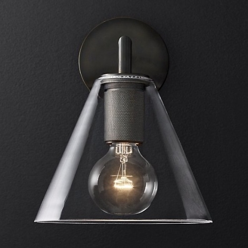 Бра Rh Utilitaire Funnel Shade Single Sconce Black от Imperiumloft 123269-22