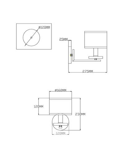 Бра Moderli V2640-1W Trio 1*E14*60W