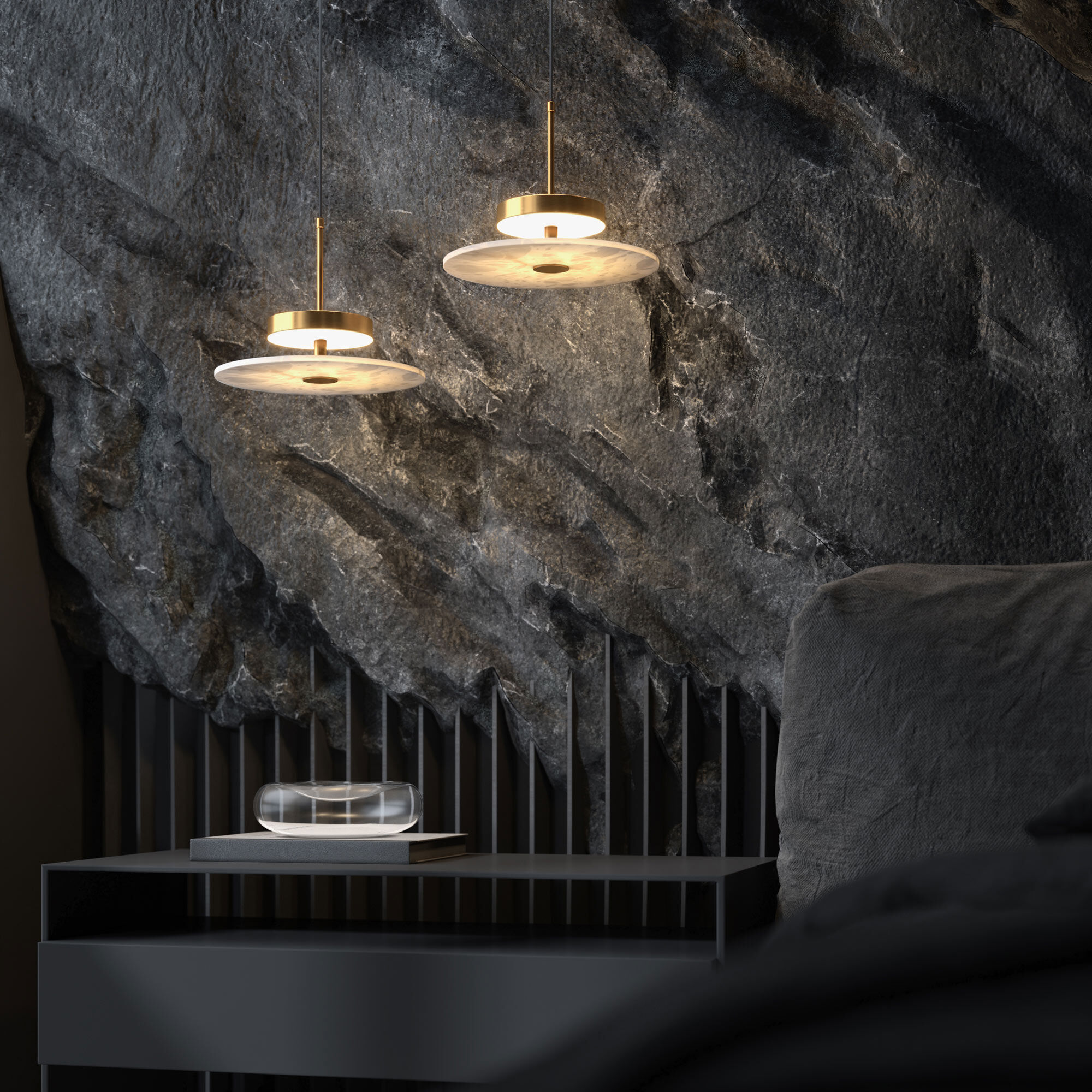  Eurosvet 40342 LED/ подвесной светильник/ латунь