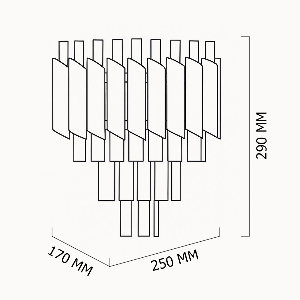 Бра Black Chandelier Crystal 147709-22