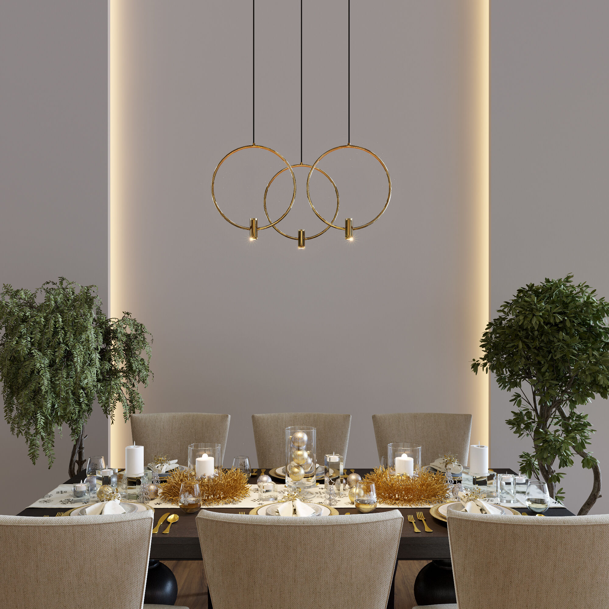  Eurosvet 50257/3 LED/ подвесной светильник/ черный/ латунь