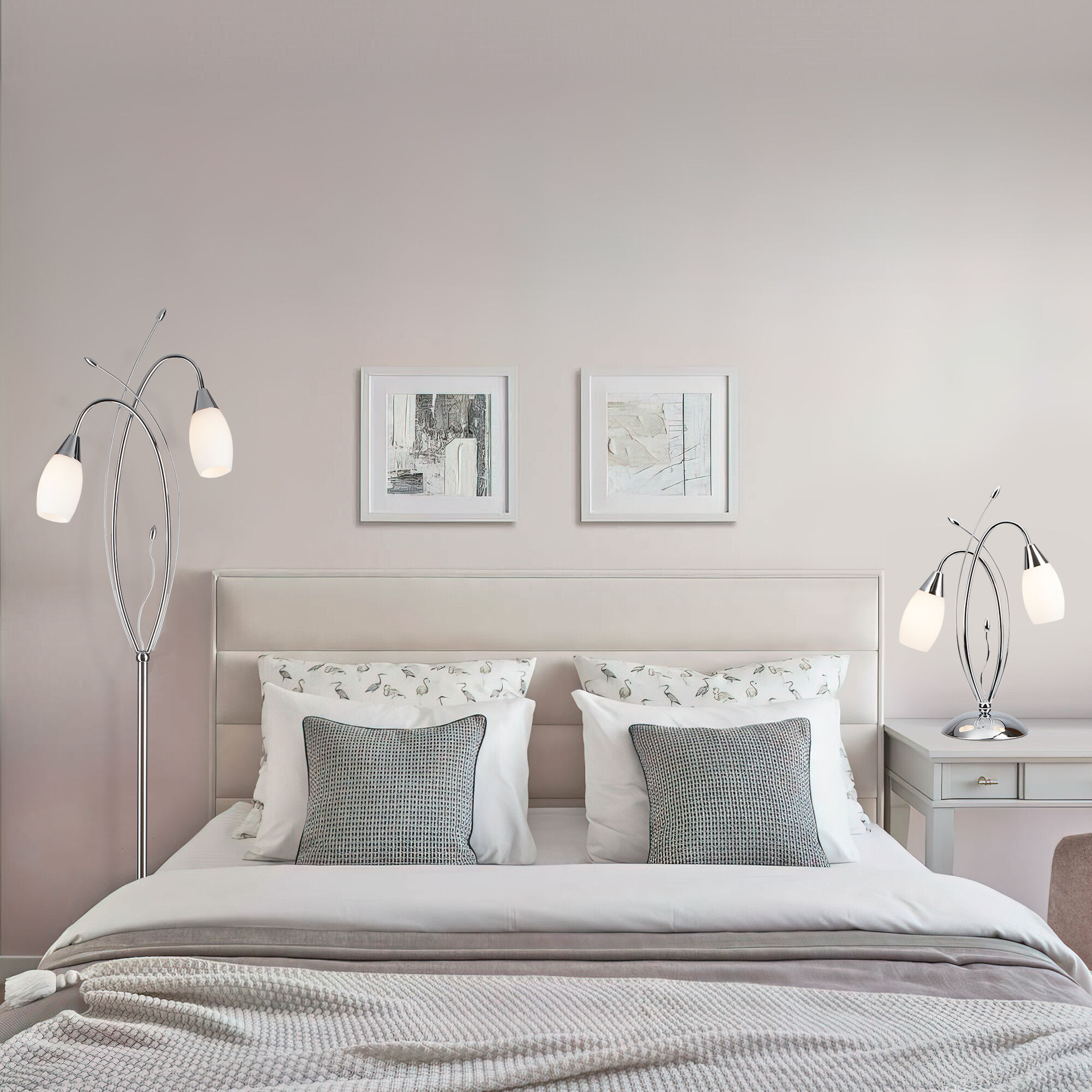 Напольный светильник Eurosvet 22080/2F хром