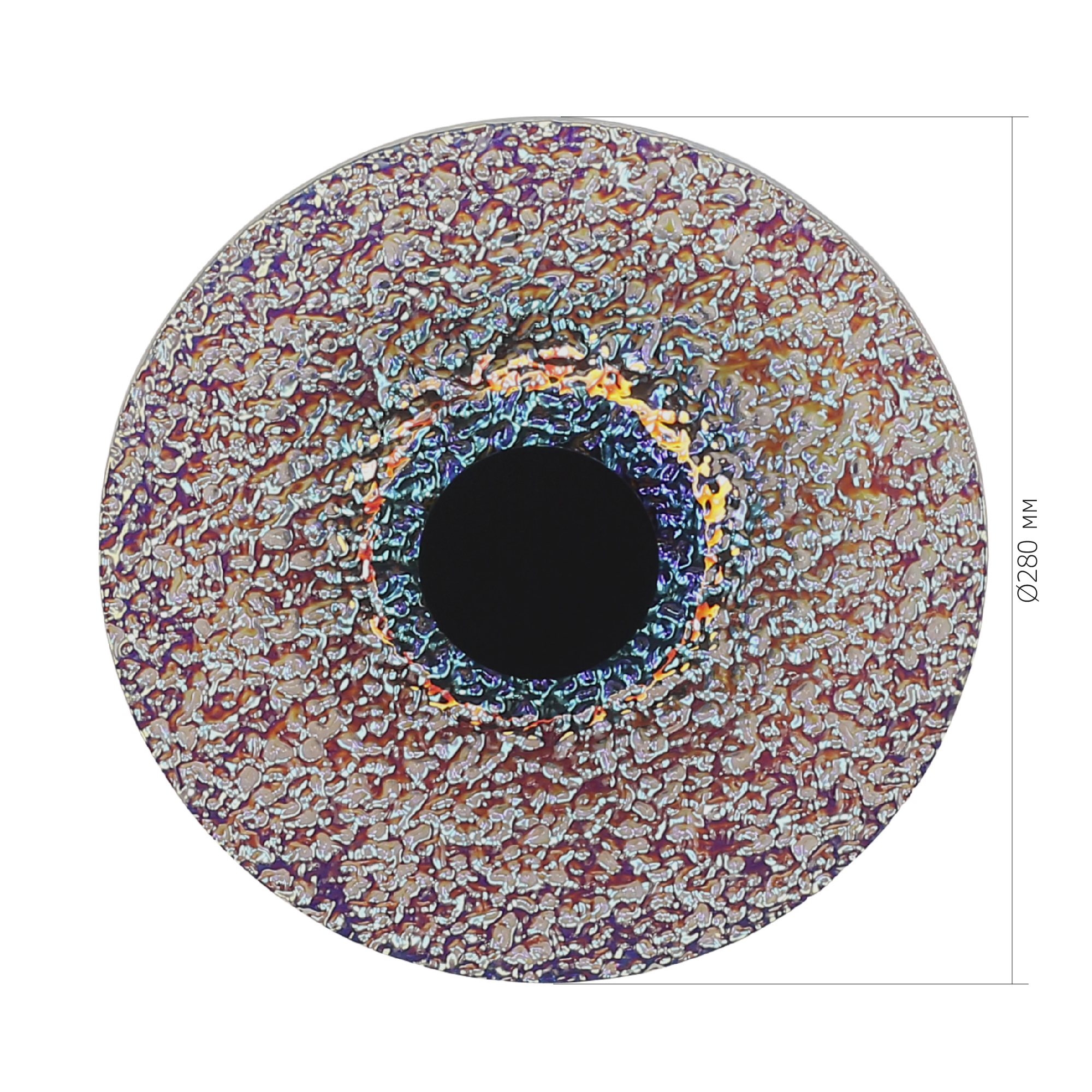 SL6142.423.01 Светильник подвесной ST-Luce черный/радужный LED 1*8W 4000K ALUMNO