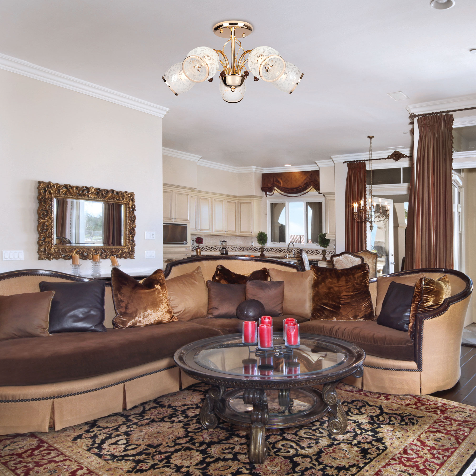 Потолочный светильник Eurosvet 30026/5 золото