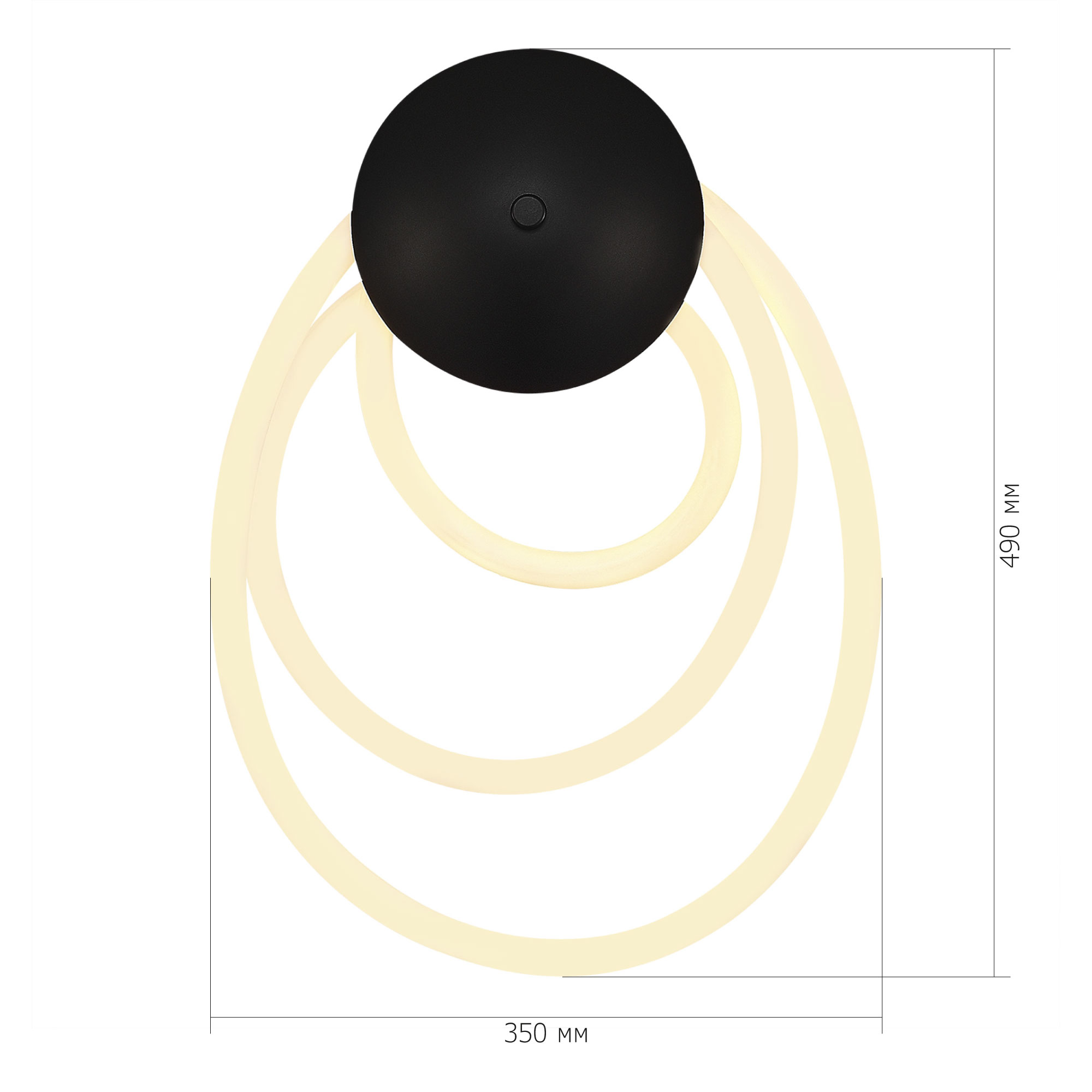 SL6102.411.30 Светильник настенный ST-Luce Черный/Белый LED 1*30W 3000K SAGRATO