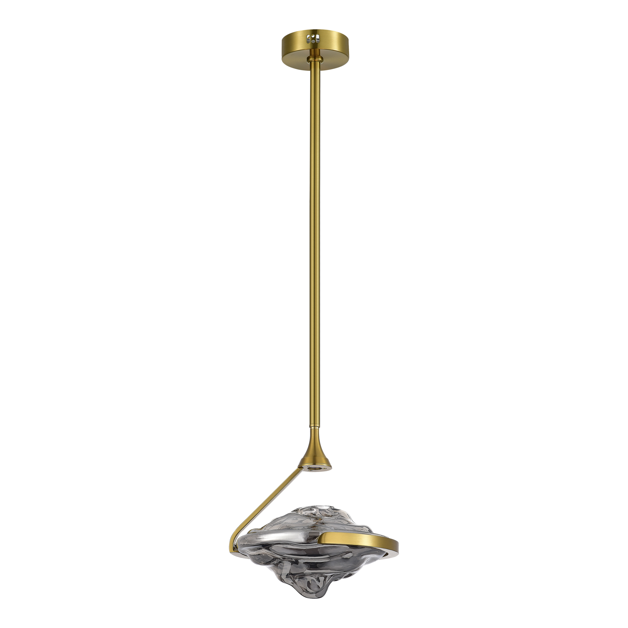 SL6115.303.01 Светильник потолочный ST-Luce Латунь/Дымчато-Серый LED 1*19W 3000K AMARA