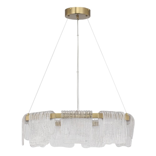 SL6021.203.54 Светильник подвесной ST-Luce золотистый/прозрачный LED 1*54W 3000K VOILE