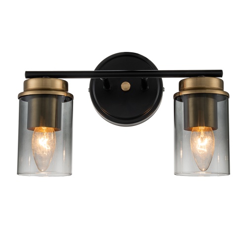 Настенный светильник Escada 2118/2A E14*40W Black/Brass