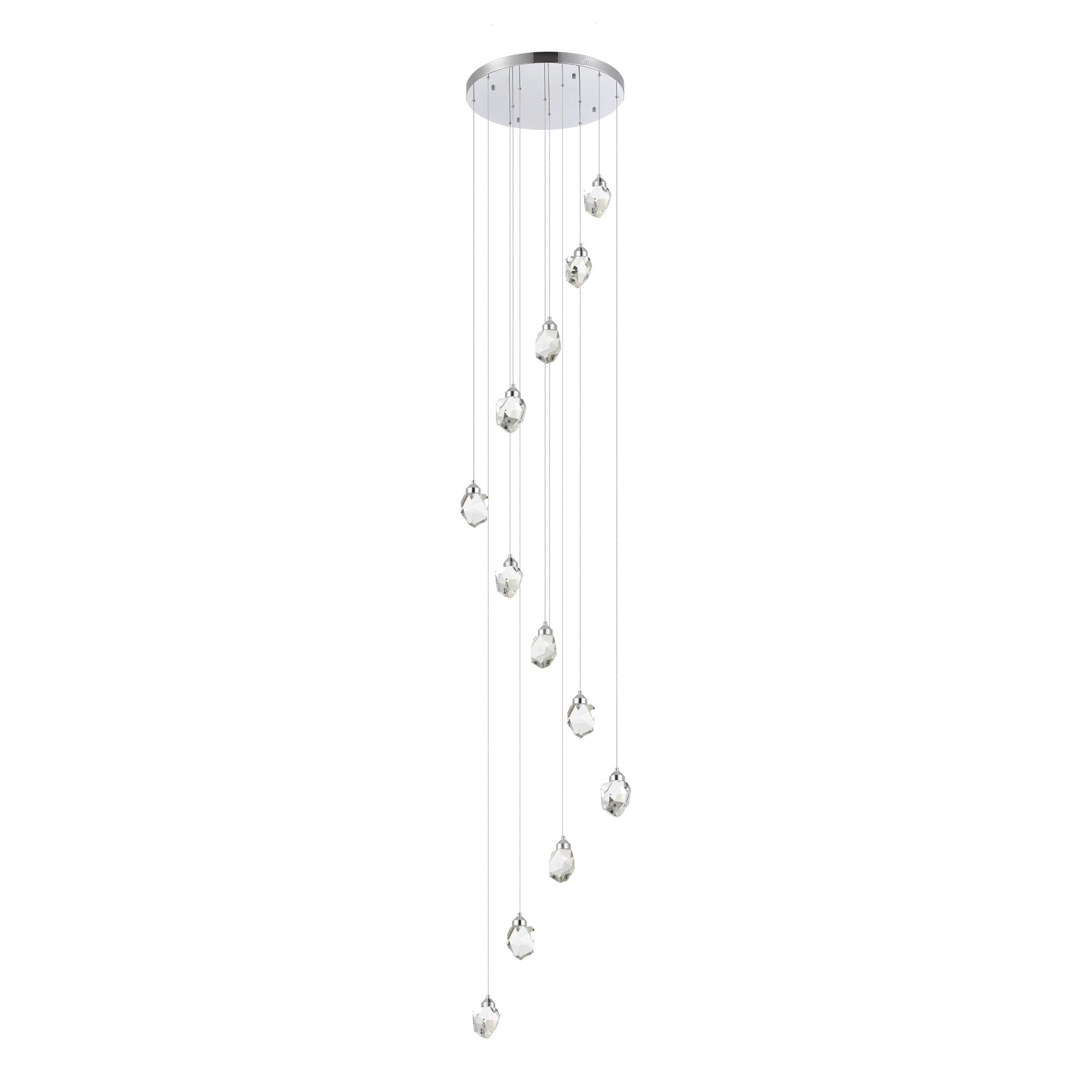SL6114.103.12 Светильник подвесной ST-Luce Хром/Прозрачный LED 12*3W 3000K КАСКАТО