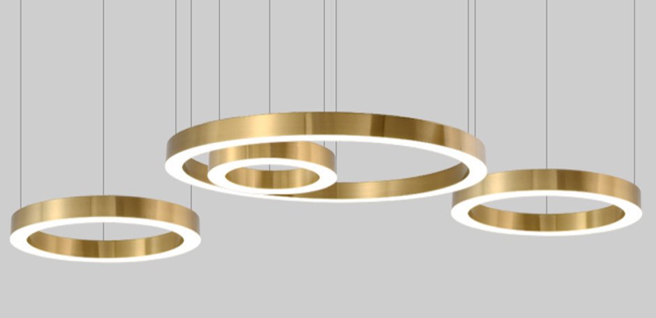 Люстра Light Ring Horizontal D60 Золото от Imperiumloft 177928-22