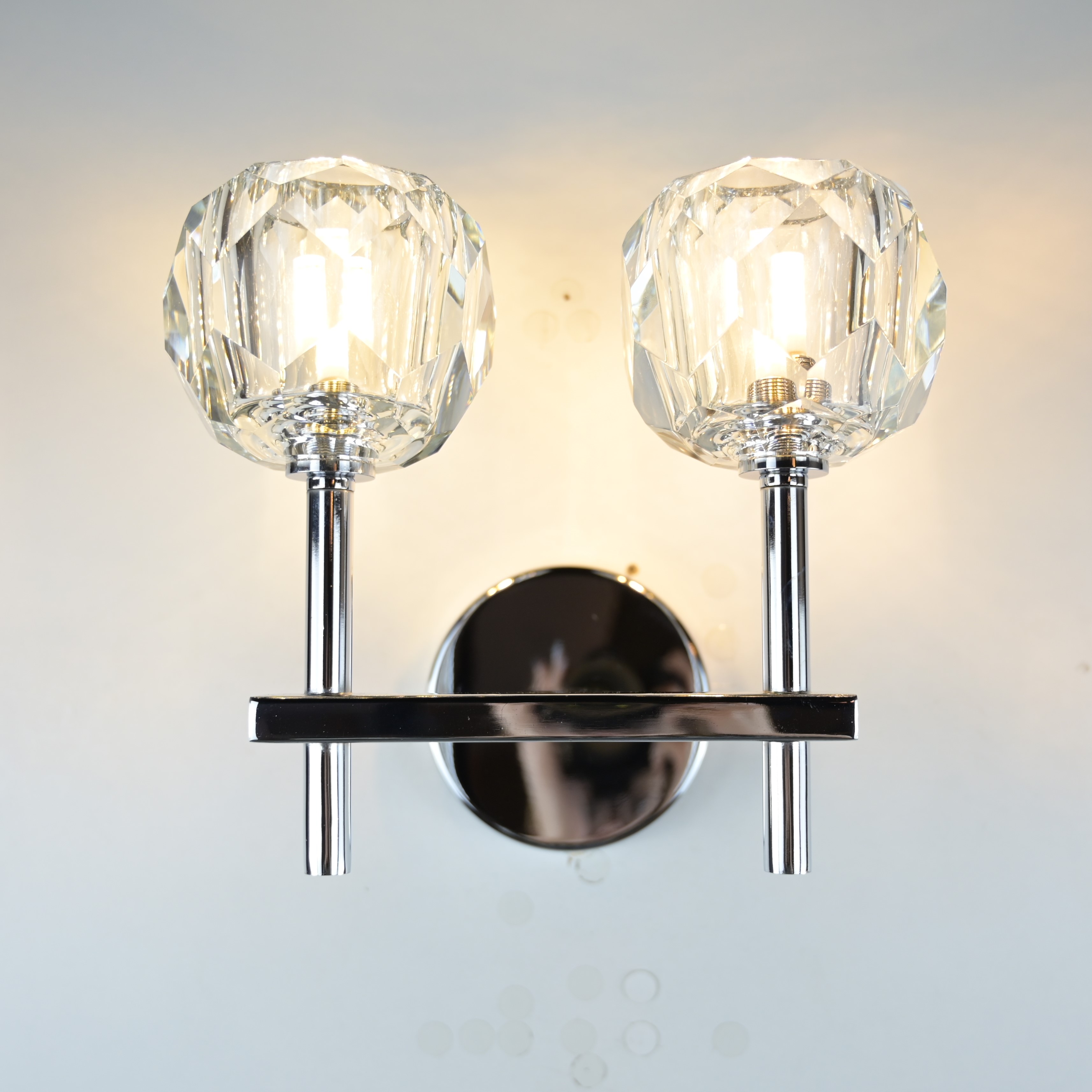 Бра  Boule de Cristal Double Sconce Chrome 156049-22