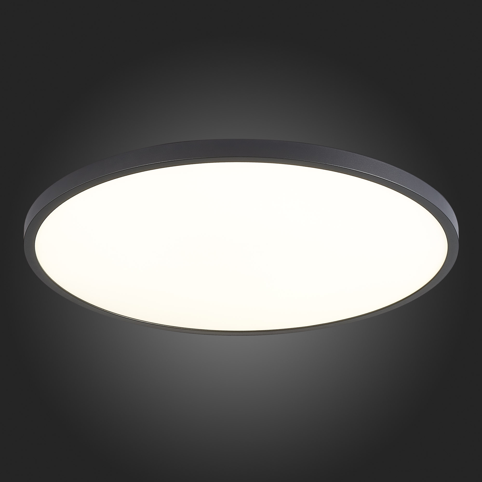 ST601.442.48 Светильник потолочный Черный LED 1*48W 4000K 4 320Lm Ra&gt;90 120° IP20 D600xH27 185-265V Накладные светильники