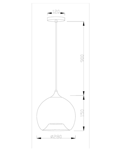 Подвесной светильник Moderli V2122-P Laura 1*E27*60W