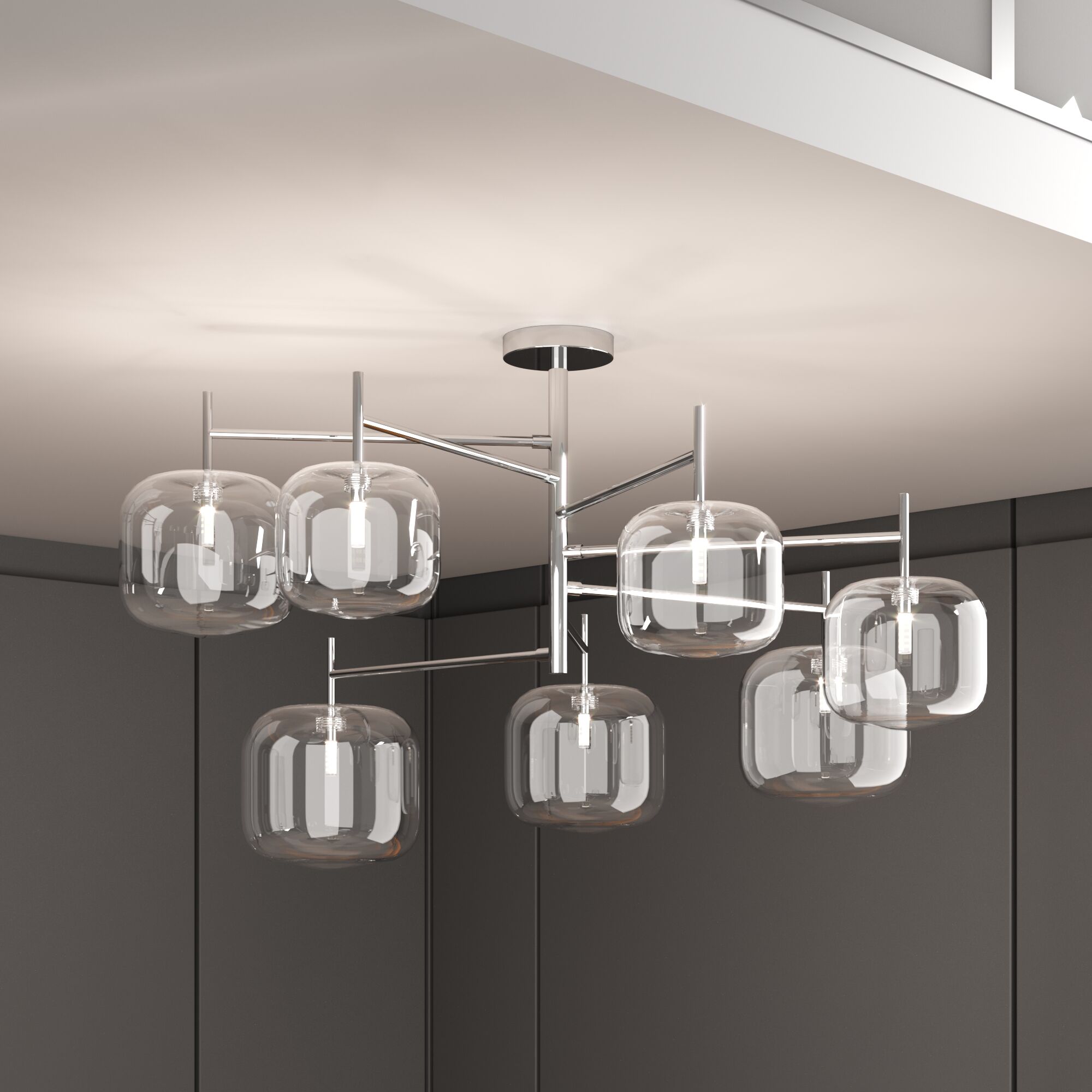 Потолочный светильник Eurosvet 70128/7 хром