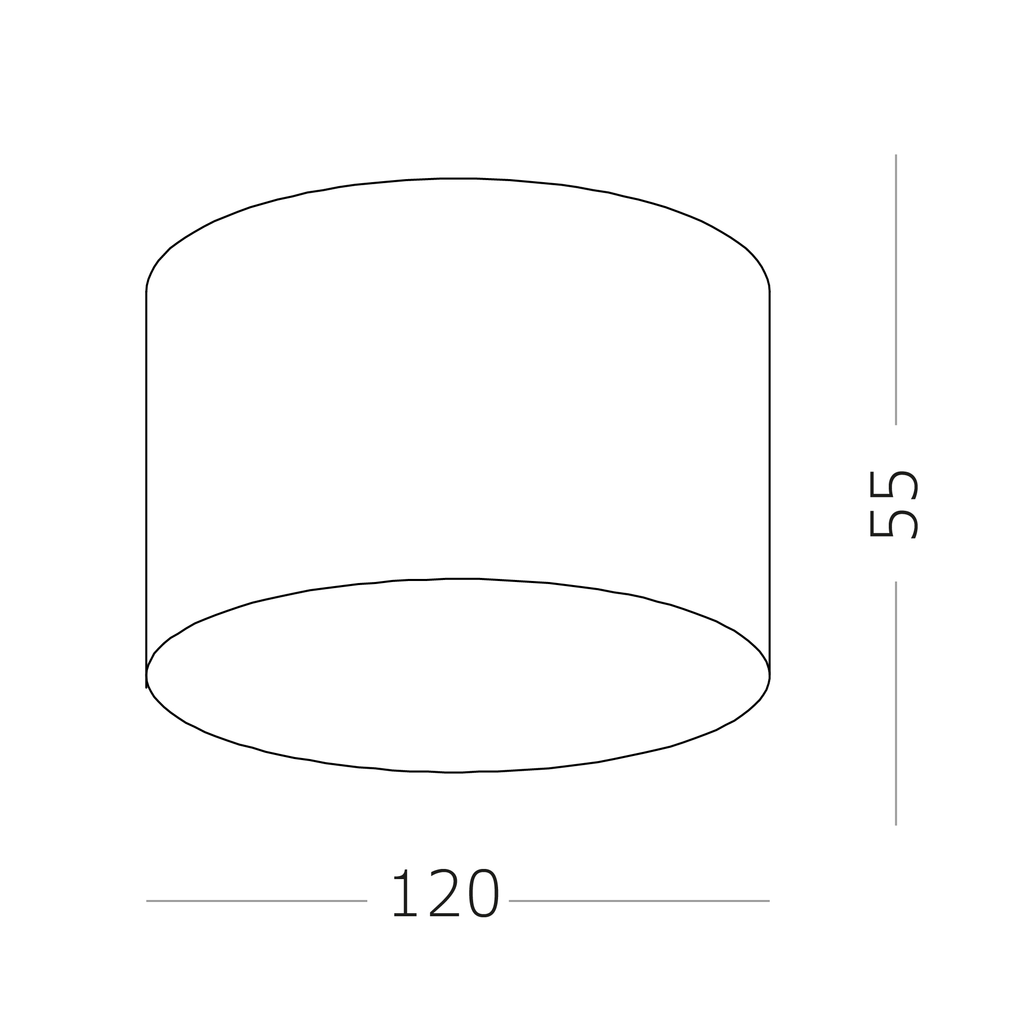ST606.532.12 Светильник потолочный Белый LED 1*12W 3000K 1 080Lm Ra>85 120° IP20 D120xH55 185-265V Накладные светильники