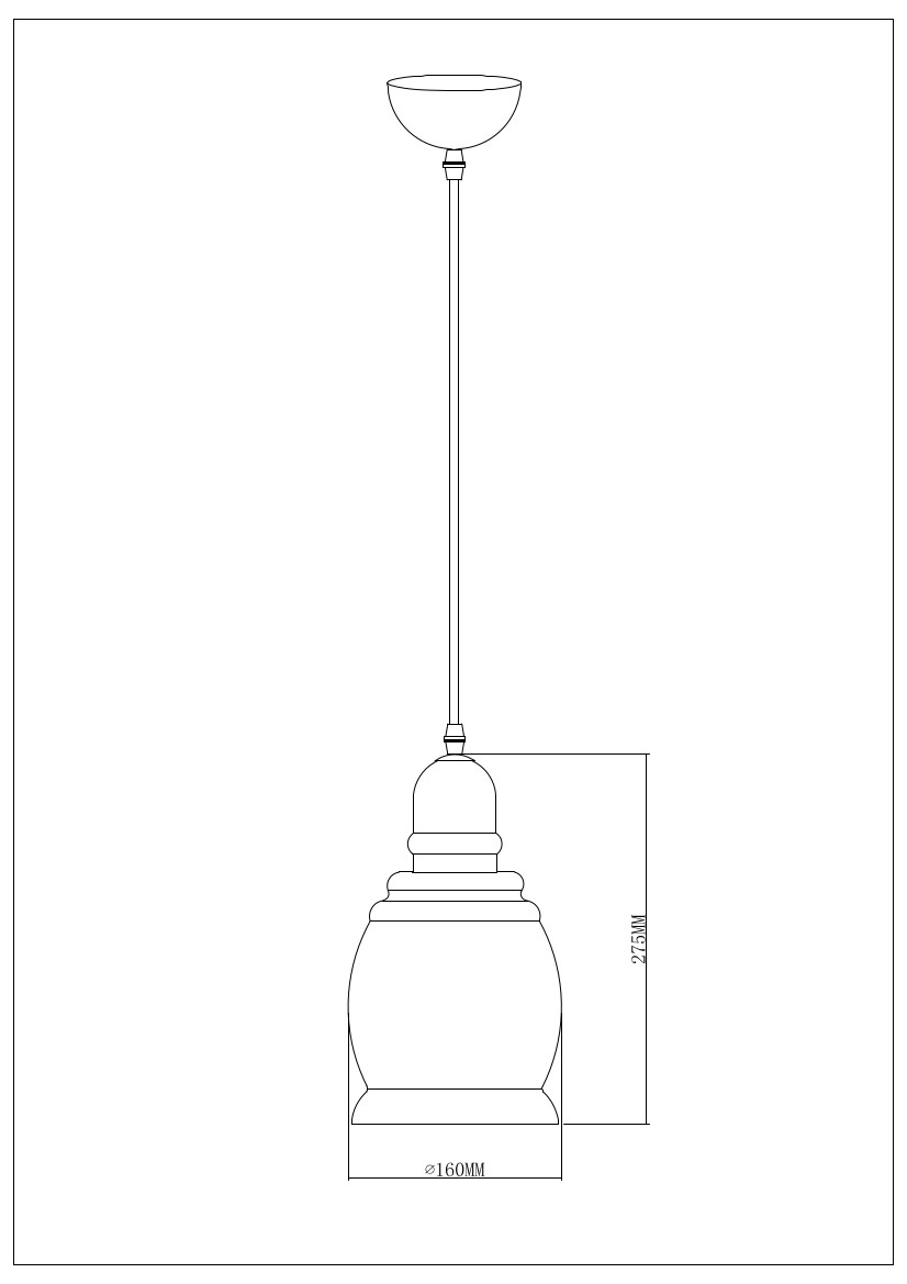 Подвесной светильник Escada 1101/1 E27*60W Wenge/Bronze