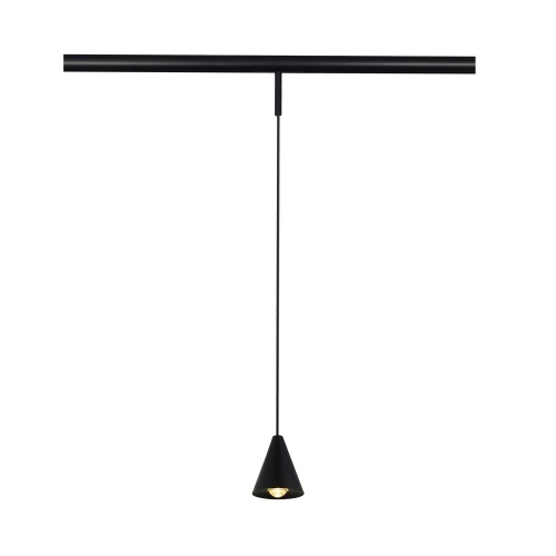 ST689.436.05 Магнитный трековый светильник Черный LED 1*5W 3000K Lm Ra&gt;90 40° IP20 D80xH98 24V SUPER5