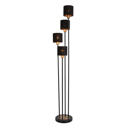 Напольный светильник Escada 1109/4 E14*40W Black/Gold