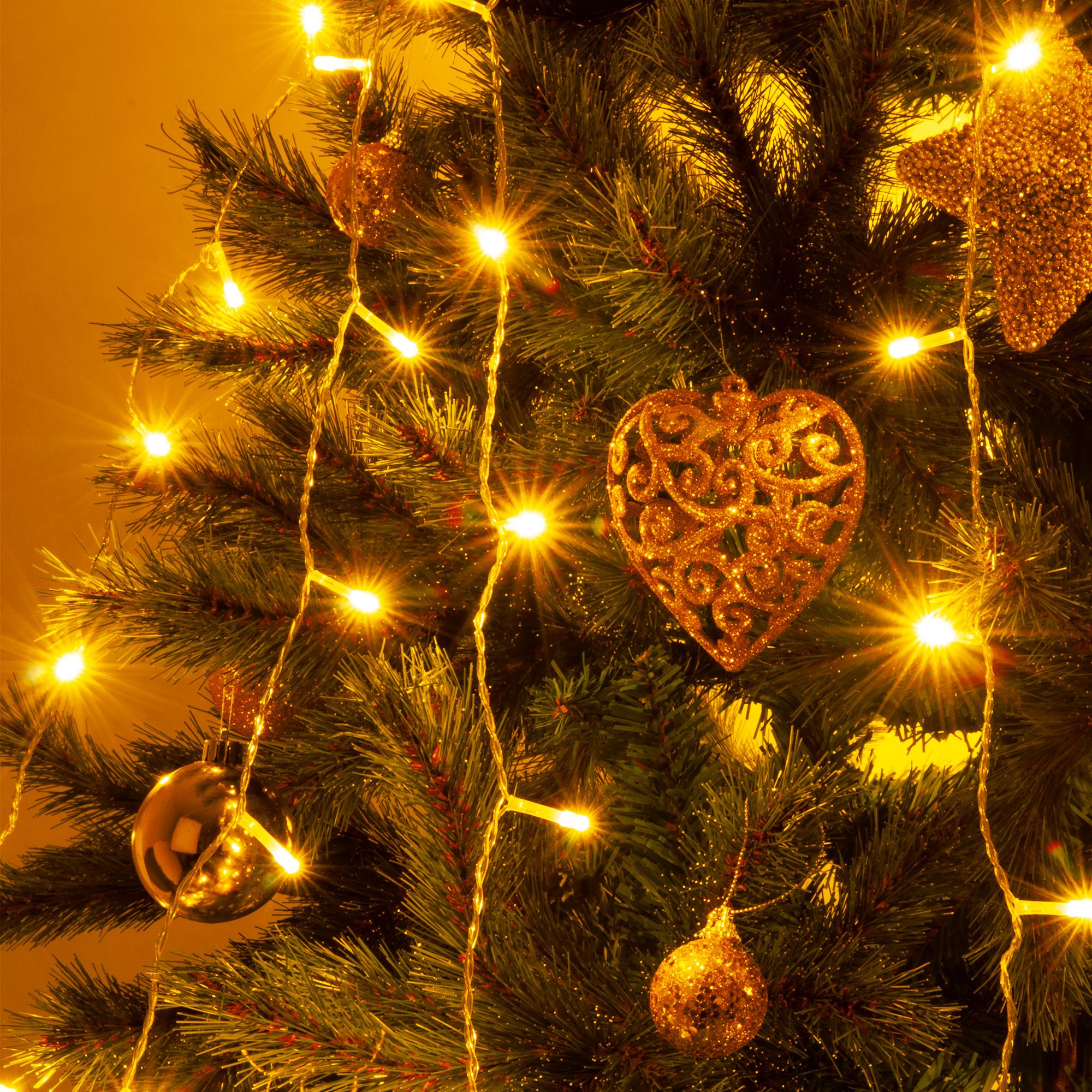 Гирлянда бытовая электрическая занавес Eurosvet 200-002 теплый белый