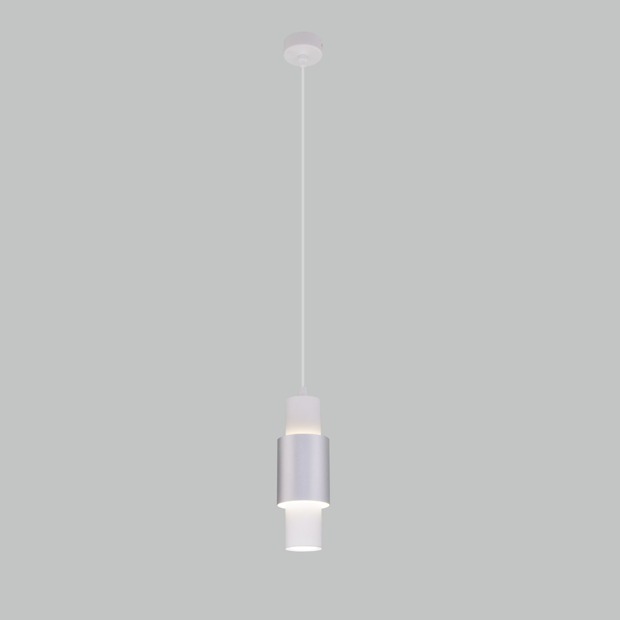 Подвесной светильник Eurosvet 50204/1 LED белый/матовое серебро