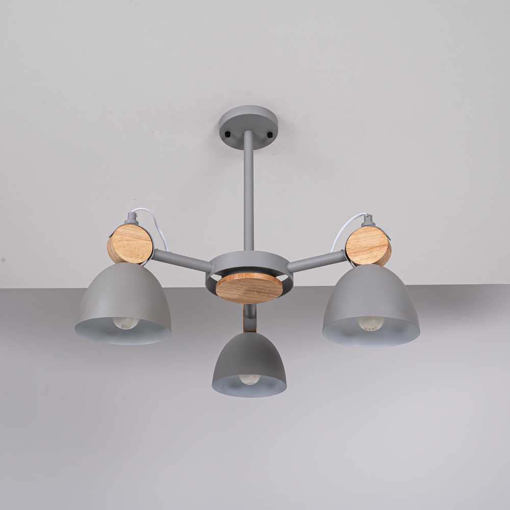 Люстра на штанге ROLLA 3 Gray 101991-26