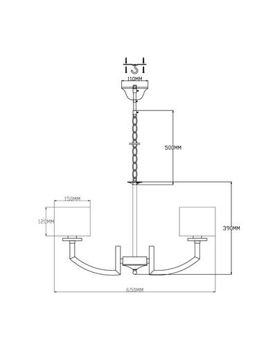 Люстра подвесная Moderli V2590-5P Saudy 5*E14*60W