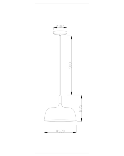 Подвесной светильник Moderli V1271-1P Augustina 1*E27*60W