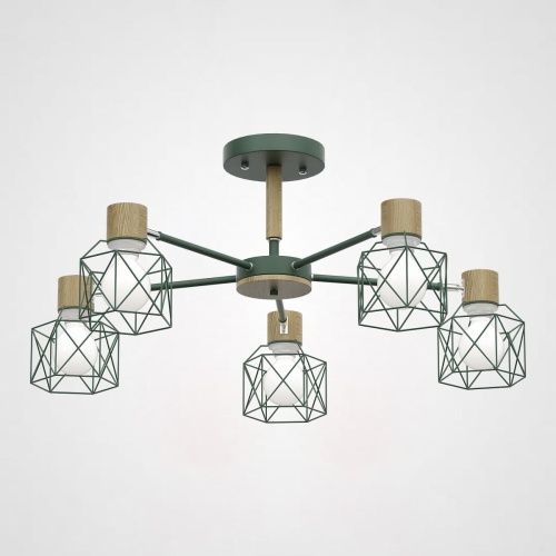 Потолочная Люстра Corf B3 Green 5 Lamps от Imperiumloft 189483-26