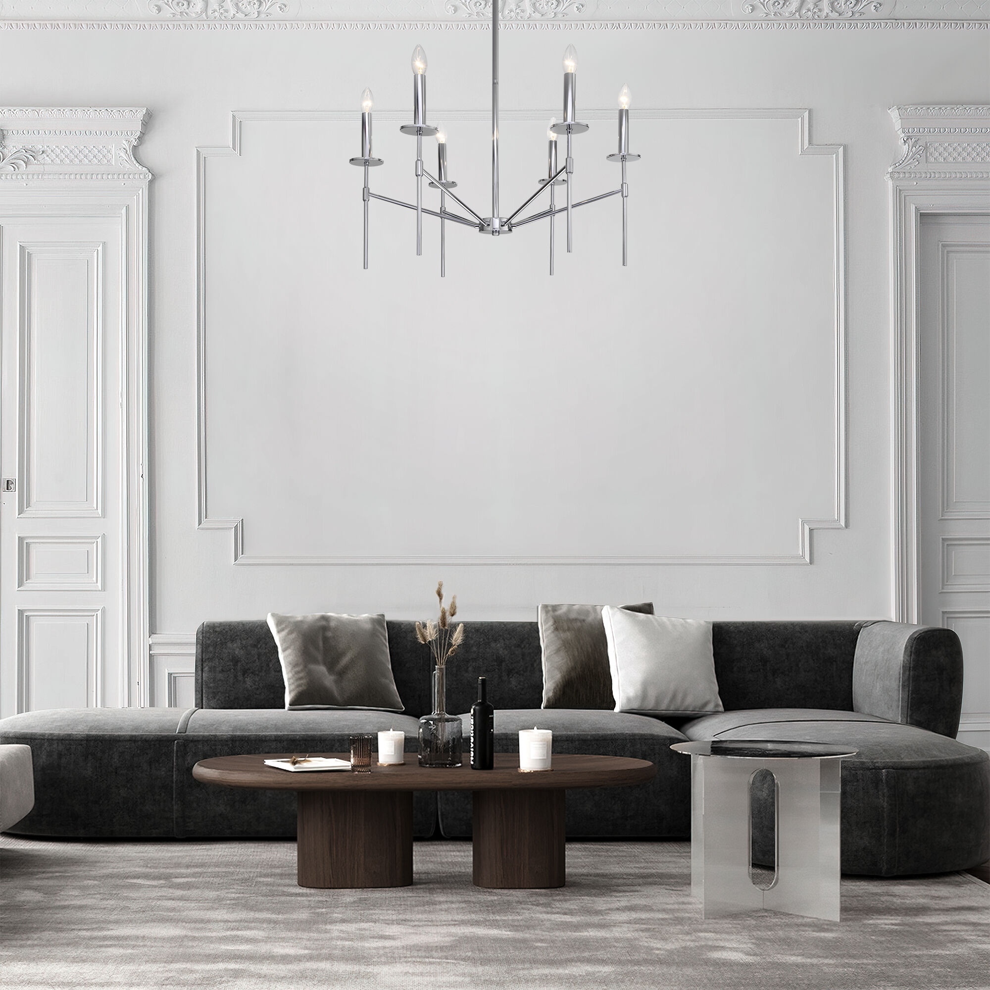  Eurosvet 60142/6/Потолочный светильник/ хром Smart